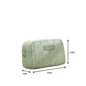 Simpatična zelena RPET kozmetička torbica - CBR221