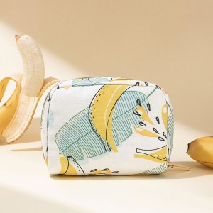 Gamay nga square Pouch Cosmetic Bag nga gihimo gikan sa natural nga Banana Fiber - CNC136