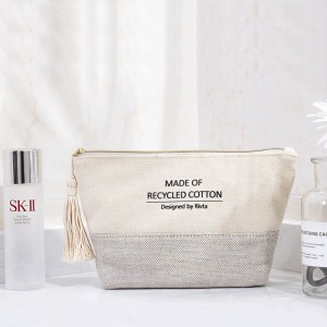 Kosmetická taštička Essential Pouch z recyklované bavlny a juty-CBC086