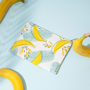 100% fibră de banane naturală, drăguț peste geantă de imprimare CNC138