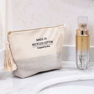 Essential Cosmetic Bag Återvunnen bomull och jute-CBC086