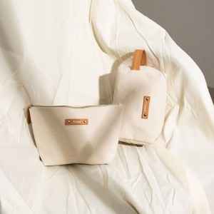 Есенцијална торбичка за козметичка кеса, рециклиран памук – CBC076