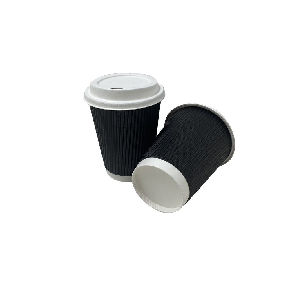 Печатна еднократна чаша за кафе 12oz за топла напитка