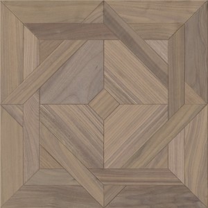 Mozaika z orechového dreva na parkety Vodotesný neviditeľný olej UV Vanish Brushed Finish Versailles