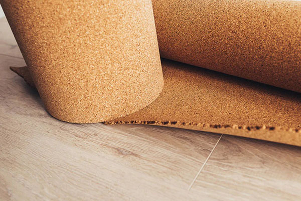 What are the three main types of cork flooring?