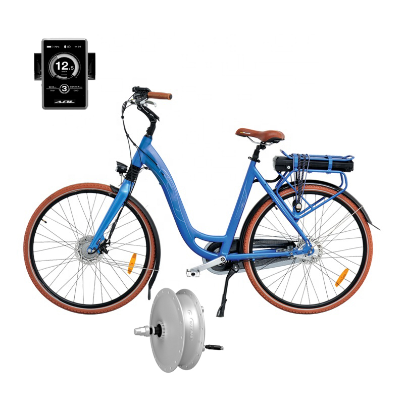Commuter Bike City Cruiser Electric Bicycle Step-thru Frame with Hub Motor eBike OEM EBIKE