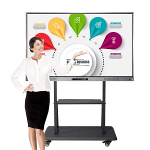 Велепродаја ОЕМ/ОДМ Кина 75 инча ХД ЛЕД интерактивни равни екран осетљив на додир за пословање