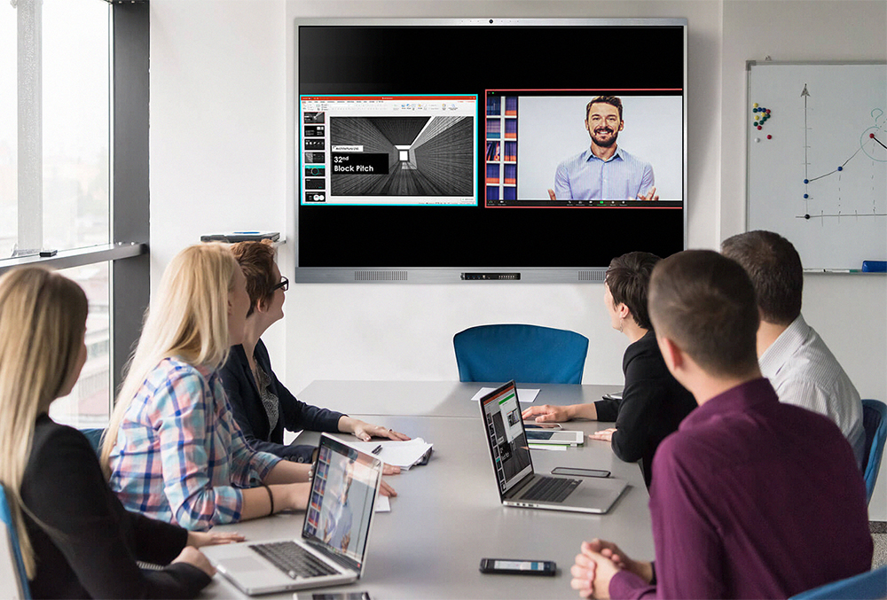 How to select the conference display according to the meeting room size?