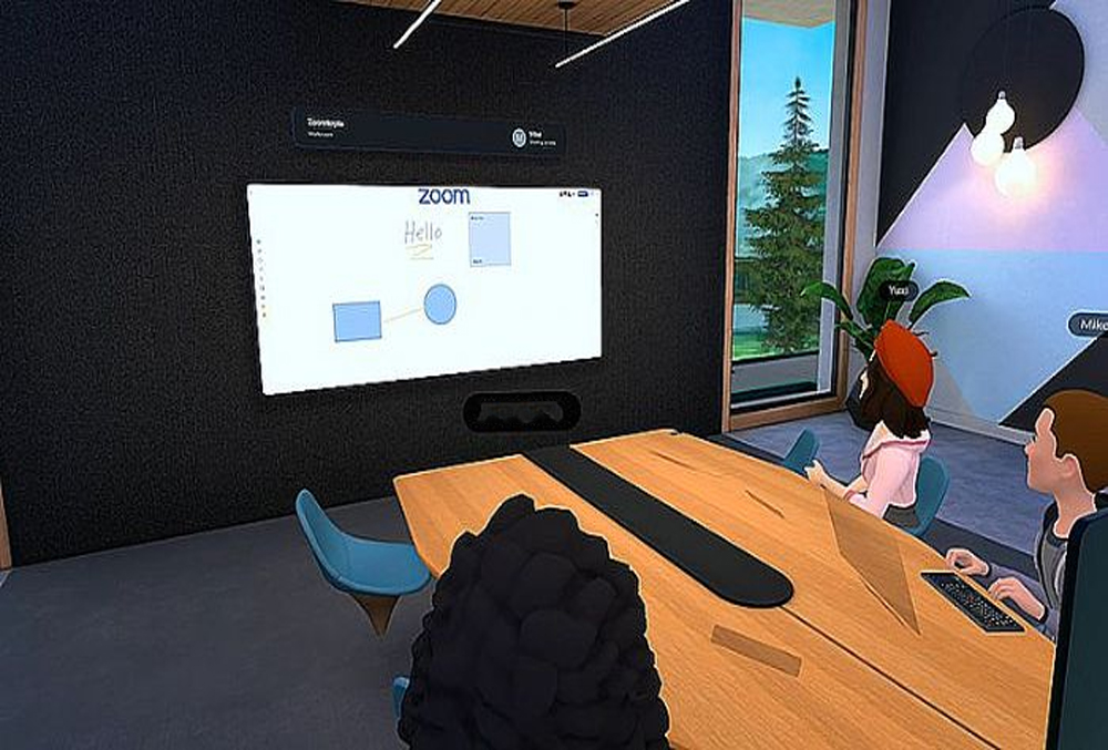 Traditional video conferencing software launches an attack on the VR side, and the Zoom meeting will push the VR version.