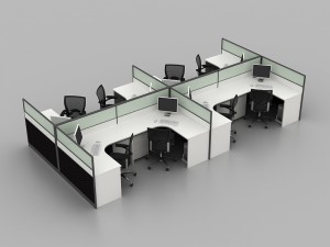 China wholesale Desk Dividers - custom color size office cubicle modular office furniture OP-2686 – YiKongLong