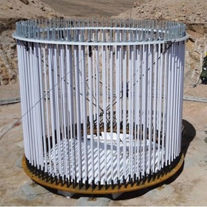 Wind Tower Foundation Anchor Cage Astm A615 Gr 75 Pre-Assembled Threaded Bar Cage