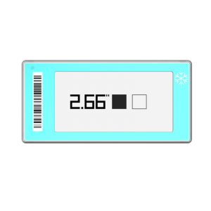 2,66″ Freeze-seriens elektroniska hylletikett