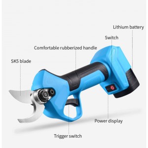 28mm Electric Pruning Shears Lithium Battery Electric Scissors 2.0Ah