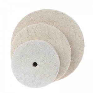 60*6mm roda de lã almofada de polimento de madeira espelho rodas de feltro disco de polimento