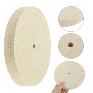 60 * 6mm Wool Log Wood Polishing Pad Daim iav Felt Log Polishing Disc