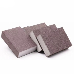 Burete de șlefuit în formă de densitate înaltă de 3 inch pentru gips-carton Burete de nisip trapezoidal Burete de șlefuit din oxid de aluminiu înclinat