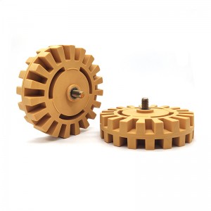 [မိတ္တူ] 4 လက်မ ရော်ဘာ Eraser Wheel နှင့် arbor pinstripe စတစ်ကာ ပုံသဏ္ဍန်တိပ် ကော်ကပ်ခွာ