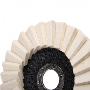 [Copie] Disque à lamelles en feutre de laine abrasive pour polir la roue de polissage en acier inoxydable