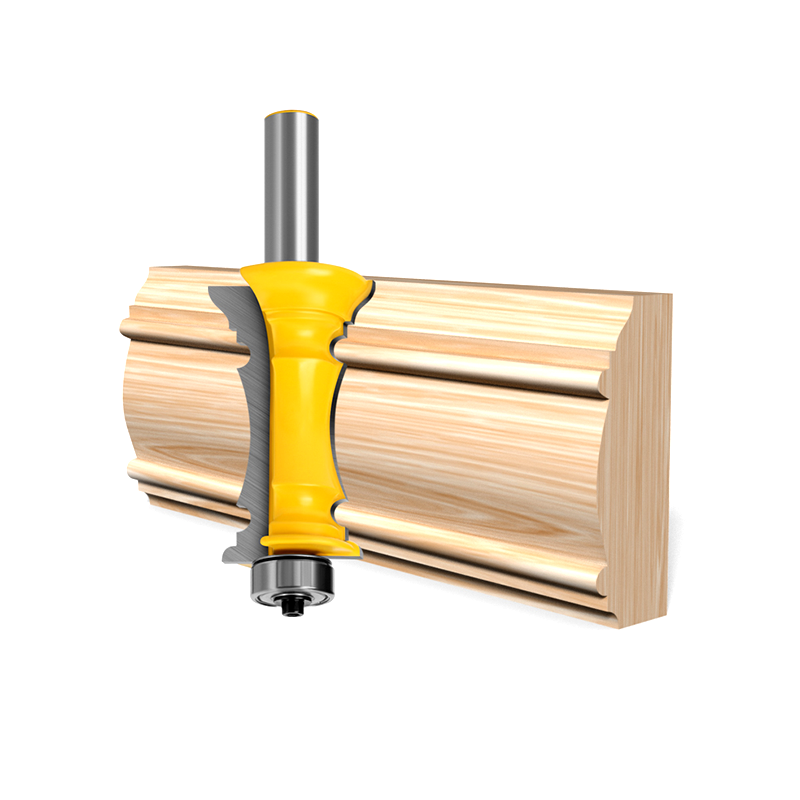 2 vnt., 12 mm koteliu smailėjantis durų stalčių formavimo frezavimo antgalių rinkinys frezavimo antgalių rinkinys medienai.