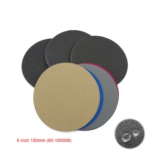 Li-discs tsa Sanding tse sa keneleng metsi Silicon Carbide Sandpaper