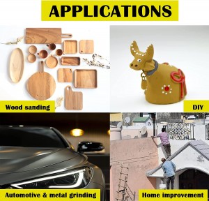 [Copiere] Discuri cu cârlig și buclă de 5 inch Ideale pentru restaurarea mobilierului din lemn Acasă Arte Artizanat Automobile