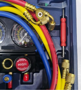 Kit de ferramentas de refrixeración Conxunto de indicadores de colector de aire acondicionado