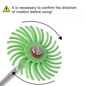 [Kopi] Bristle Disc Brushes for Nuclear Carving Polering, Grit 80# -1000#