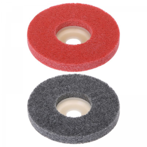 Disco de polimento de polimento de fibra abrasiva de nylon com dureza 5p e diâmetro de 16 mm com furo de 16 mm