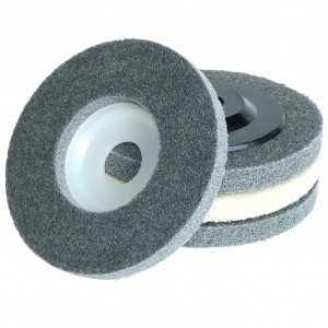 Disc de roda de poliment de niló per a acer inoxidable i preparació de superfícies