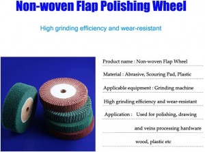8X2inch Non Woven Flap Wheel Para sa Stainless Steel