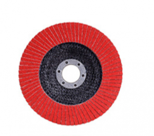 4,5″ x 5/8″ piros, 40 szemcseméretű T29 menetes kerámia lapos tárcsa