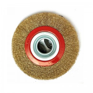 Kruhové drôtené kotúčové kefy typu 8 palcovej kefy na kovovú oceľ inox