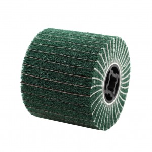 Surface Treatments Non-woven Wire Drawing Polishing Burnishing Wheel para sa Stainless Steel