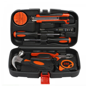 Kit de ferramentas manuais domésticas de 9 unidades