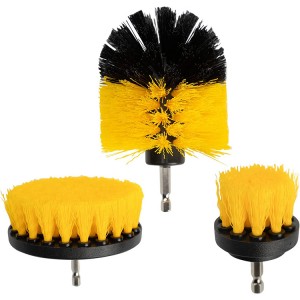 4 Pcs Brush Attachment Set Drill Cleaning Brush နှင့်အတူ Extend Attachment Power Scrubber Brush Kit