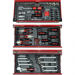 Ikhithi yesixhobo yesandla Umgangatho ophezulu we-103-piece Combination Hand Tool Kit nge-Metal Case