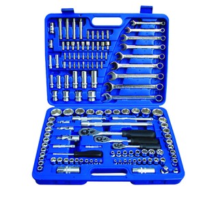 ඉහළ කාර්යසාධනයක් සහිත Socket Set Tool Box Complete Car Tool Kit අත් මෙවලම් කට්ටලය Socket Wrench Tool