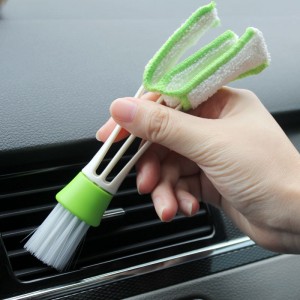 Mini espanador para ventilação de carro, limpador e escova de ar condicionado automotivo