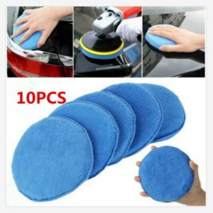 Inci 5 Motar Polishing Sponge Round Microfiber Pad Car Wax Applicator