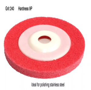4.5" Nylon Fiber Molendum Rota Non Texta Abrasive Disc For poliendo