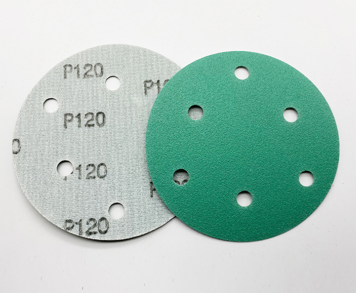 Green Ceramic Film Sandpaper Discs sanding paper ຮູບພາບທີ່ໂດດເດັ່ນ