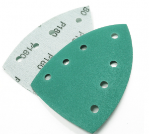 Green Ceramic Film Sandpaper Discs iphepha lesanti
