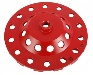 Red Diamond Cup Lilọ Wheel grinder Disiki
