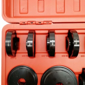23pcs Front Wheel Bearing Press kit ဖယ်ရှားရေး Adapter Puller Pulley ကိရိယာ