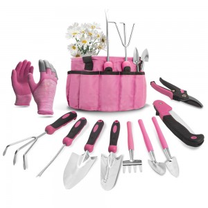 11 peças de ferramentas de jardim com bolsa de pano