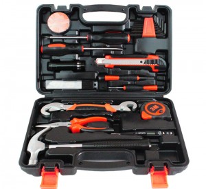 Tool Combination Kits 25PCS တာရှည်ခံ လက်ကားကိရိယာအစုံ Tool Box Home ပြုပြင်ခြင်း။