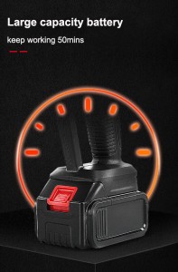 SC-HRX01 ကားအဝတ်လျှော်စက် Water Spray Gun Car Wash Codless Lithium Battery Portable High Pressure Car Washer