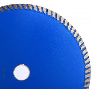 7-инчов двустранно сегментиран турбо зъбен диамантен диск за гранит мрамор бетон