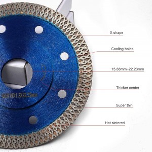 PEXCRAFT چرخ دیسکی برش 4.5 اینچی با فشار سرد سرد با کیفیت بالا برای برش کاشی های چینی سرامیک های گرانیتی مرمری