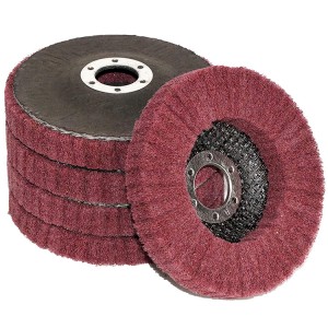 115mm nilon fiber flap disc grinding buffing disc sabut gosok roda buffing untuk logam